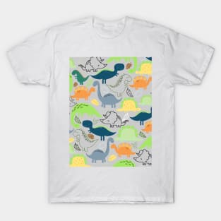 Dinosaur doodle pattern T-Shirt